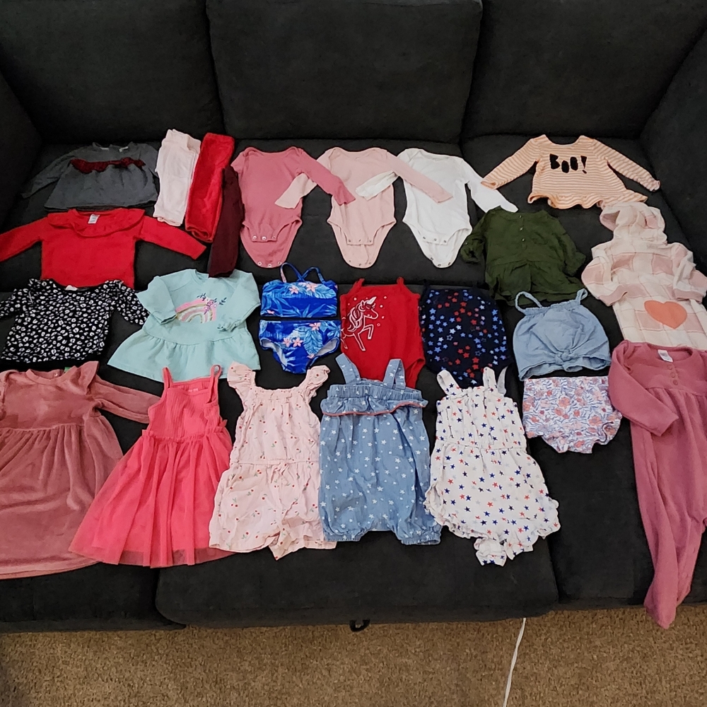 Large Bundle Of 18 Months Girl Clothes